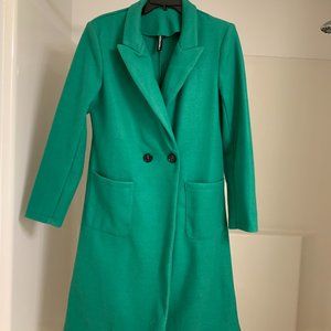 Coat - Kelly Green long Size M